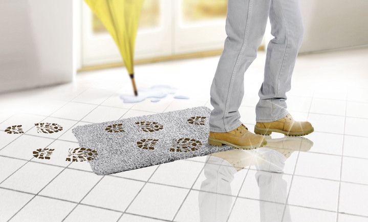 Fußmatten - Schmutzfangmatte, in Farbe GRAU, in Ausführung Schmutzfangmatte Ansicht 1