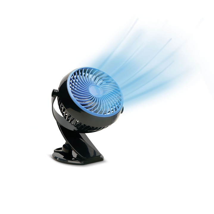 Praktische Hilfsmittel - Livington Go Fan Mini-Ventilator, in Farbe SCHWARZ Ansicht 1