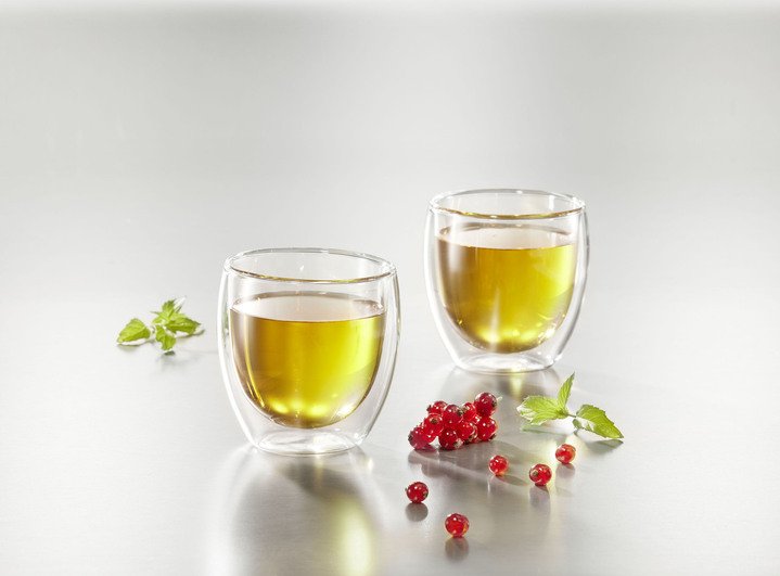 - Wärmeisolierende Teegläser, 2er-Set, in Farbe TRANSPARENT