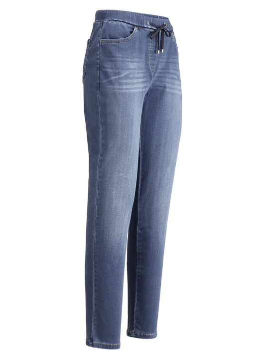 Hosen in Schlupfform - Jeans im Joggpant-Style, in Größe 017 bis 052, in Farbe JEANSBLAU Ansicht 1