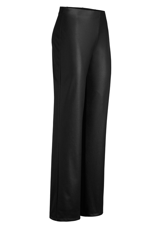 Hosen in Schlupfform - Hose mit ausgestellter Fußweite Hosen in Schlupfform - Hose mit ausgestellter Fußweite, in Größe 017 bis 052, in Farbe SCHWARZ