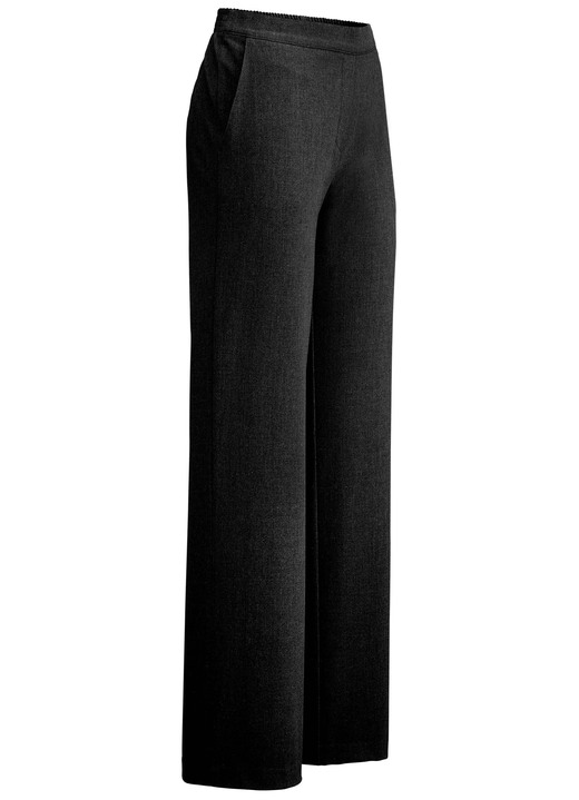 Hosen - Hose in modischer Weite, in Größe 018 bis 092, in Farbe SCHWARZ Ansicht 1