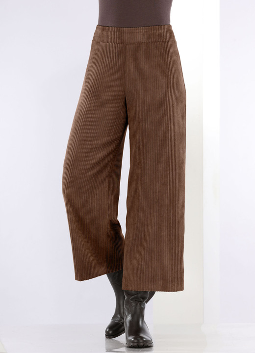 Hosen in Schlupfform - Hose in modisch verkürzter Länge, in Größe 018 bis 052, in Farbe COGNAC Ansicht 1
