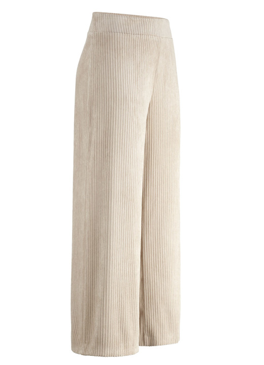Damenmode - Hose in modisch verkürzter Länge, in Größe 018 bis 052, in Farbe HELLBEIGE Ansicht 1