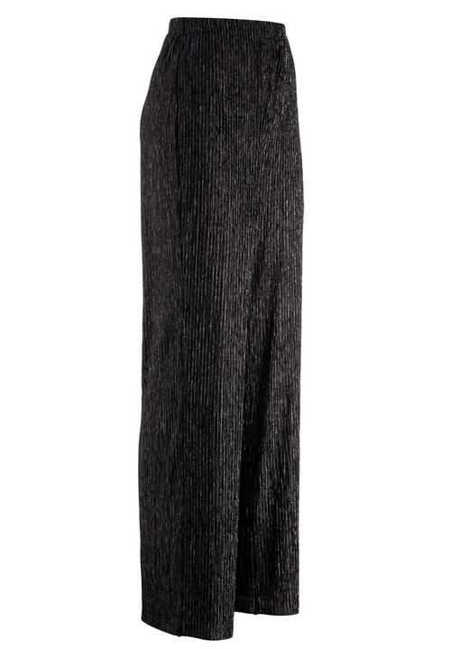 Hosen in Schlupfform - Edel schimmernde Hose Hosen in Schlupfform - Edel schimmernde Hose, in Größe 018 bis 056, in Farbe SCHWARZ