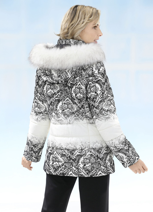 Winterjacken - Jacke mit abnehmbarer Kapuze, in Größe 036 bis 052, in Farbe ECRU-SCHWARZ Ansicht 1