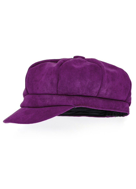 Mützen & Hüte - Elegante Damen-Ballonmütze, mit rückwärtigem Elastikeinsatz, in Farbe AMETHYST Ansicht 1