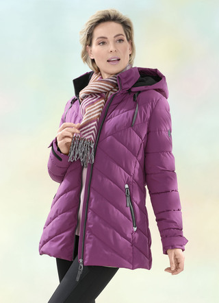 Funktionsjacke mit abnehmbarer Kapuze