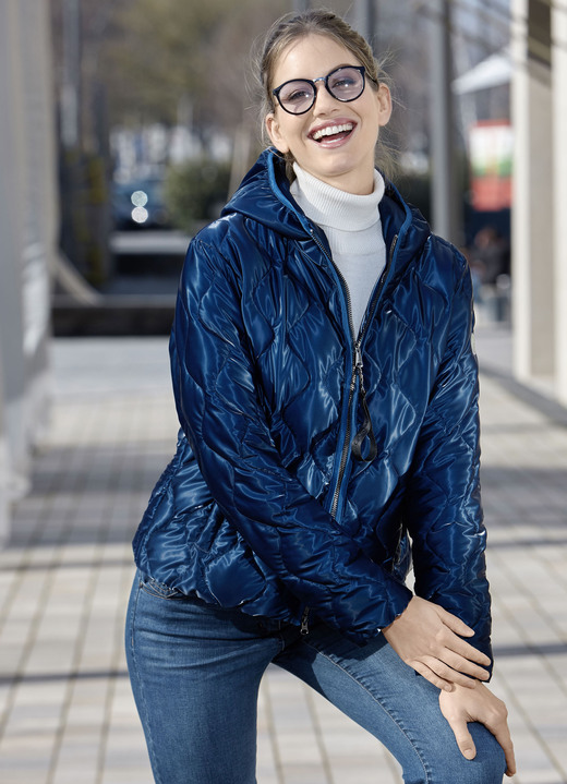 - Funktionsjacke mit fester Kapuze, in Größe 034 bis 050, in Farbe TINTENBLAU Ansicht 1