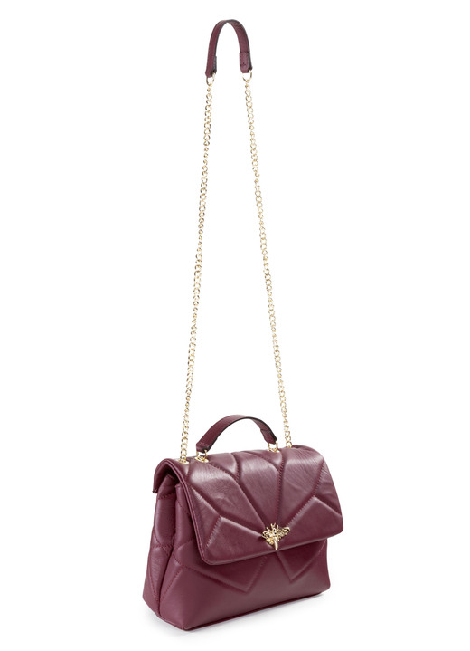 - Laurina Tasche mit Kippschloss in extravaganter Libellenform, in Farbe BORDEAUX Ansicht 1