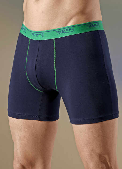 - Viererpack Pants mit Elastikbund, in Größe 005 bis 011, in Farbe 2X MARINE-GRÜN, 2X MARINE-GELB