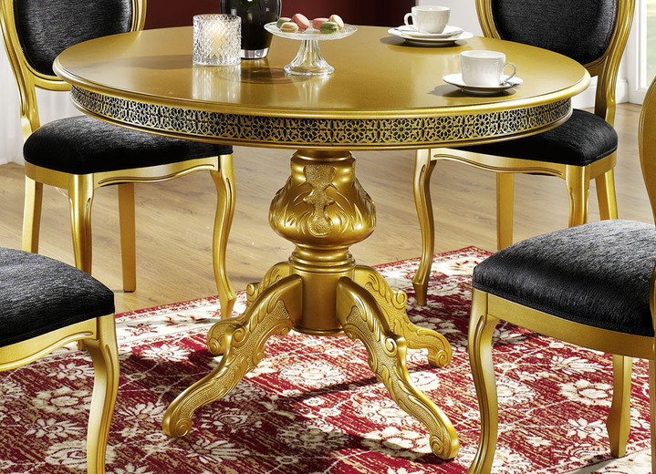 - Italienischer Esstisch, in Farbe GOLD Ansicht 1
