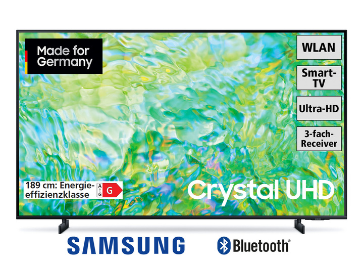 - Samsung 4K-Ultra-HD-LED-Fernseher, in Farbe SCHWARZ Ansicht 1