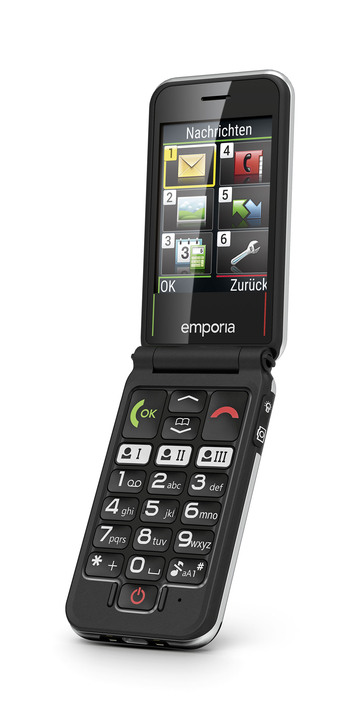 Mobil-Telefone - Emporia Joy Klapphandy, in Farbe SCHWARZ Ansicht 1