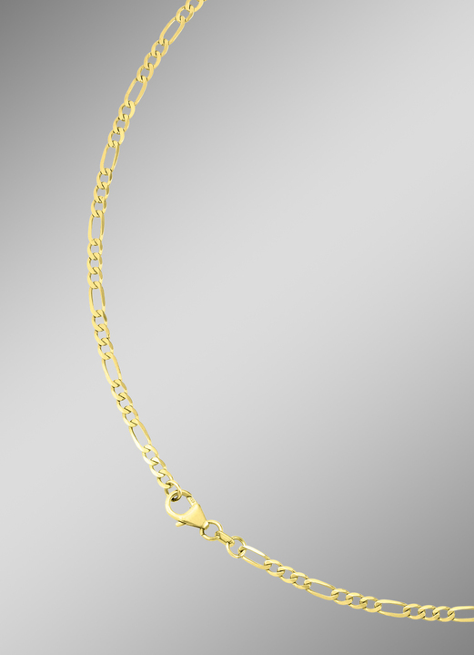 Halsketten - Diamantierte Figarokette, in Farbe  Ansicht 1