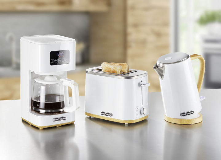 - BOB HOME Frühstücksserie mit edlem Holzdekor, in Farbe WEISS, in Ausführung Toaster