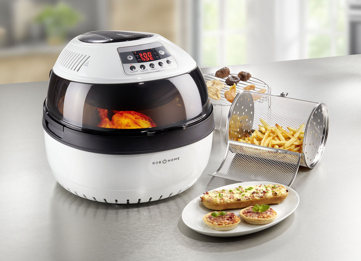 Kochen & Grillen - Energiesparender Bob Home Halogen-Heißluftofen, in Farbe WEISS Ansicht 1