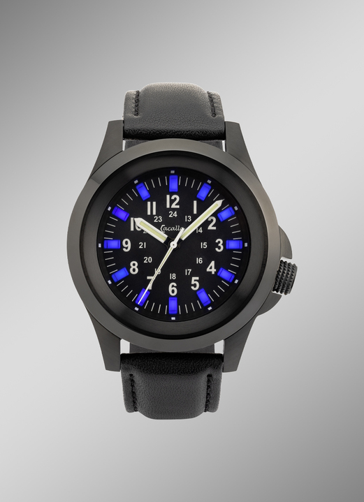- Cacalla-Quartz-Herrenuhr, in Farbe  Ansicht 1
