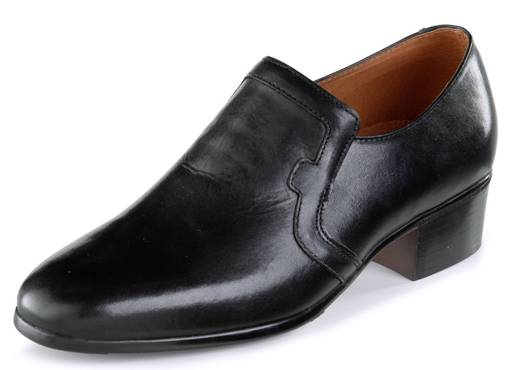Slipper & Schnürschuhe - GINO GALANTE Slipper aus Rind-Nappaleder, in Größe 039 bis 046, in Farbe SCHWARZ Ansicht 1