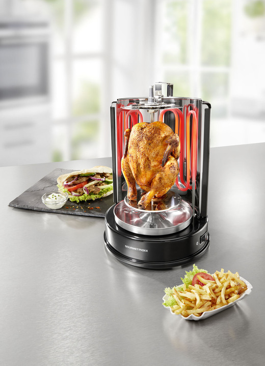 - Multigrill für bis zu 4 kg Fleisch, in Farbe SCHWARZ Ansicht 1