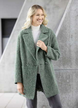 Longjacke mit aufgesetzten Taschen