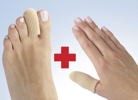 Finger- und Zehenschutz, 6-teilig, mit Silikon-Innenseite