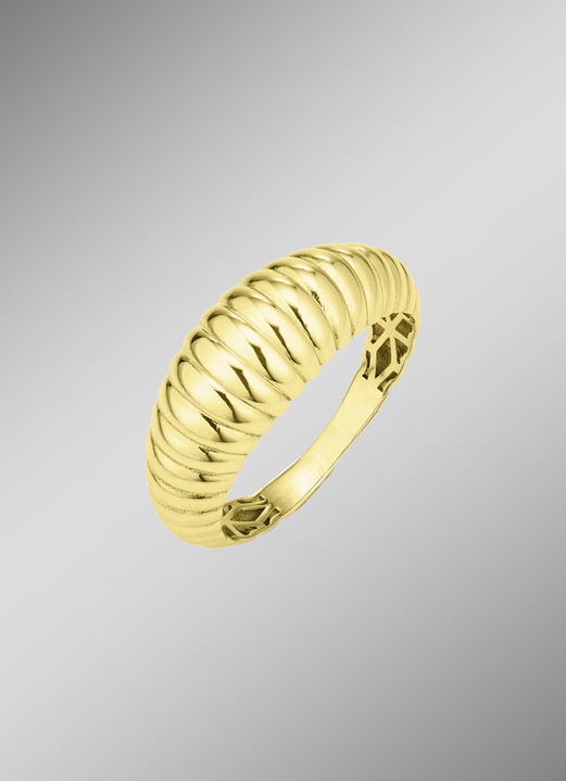 Ringe - Faszinierender Damenring, gerillt, in Größe 160 bis 220, in Farbe  Ansicht 1