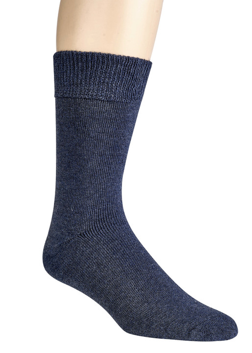 Gesundheitsstrümpfe - Alpaka-Socken, 3er-Set, in Größe 001 bis 003, in Farbe MARINE Ansicht 1