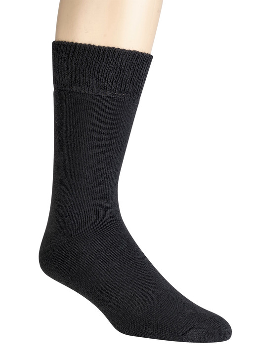 Gesundheitsstrümpfe - Alpaka-Socken, 3er-Set, in Größe 001 bis 003, in Farbe SCHWARZ Ansicht 1