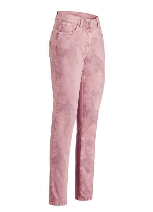 Hosen mit Knopf- und Reißverschluss - 5-Pocket-Hose in Apricot Hosen mit Knopf- und Reißverschluss - 5-Pocket-Hose in Apricot, in Größe 017 bis 050, in Farbe APRICOT