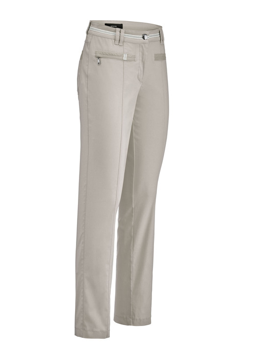 Hosen mit Knopf- und Reißverschluss - Aufwendig gearbeitete Hose, in Größe 017 bis 052, in Farbe SAND Ansicht 1