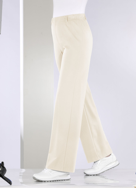 Hosen in Schlupfform - Hose in modischer Palazzo-Form, in Größe 018 bis 054, in Farbe BEIGE Ansicht 1