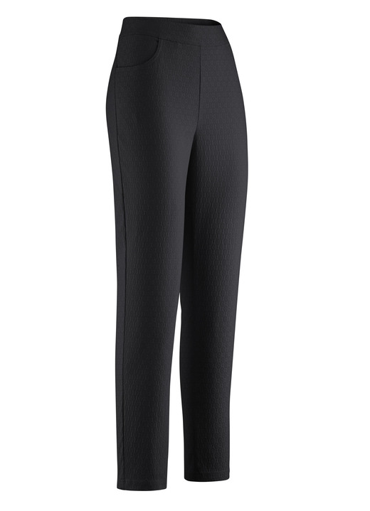 Hosen in Schlupfform - Knöchellange Hose in bequemer Schlupfform, in Größe 018 bis 052, in Farbe SCHWARZ Ansicht 1