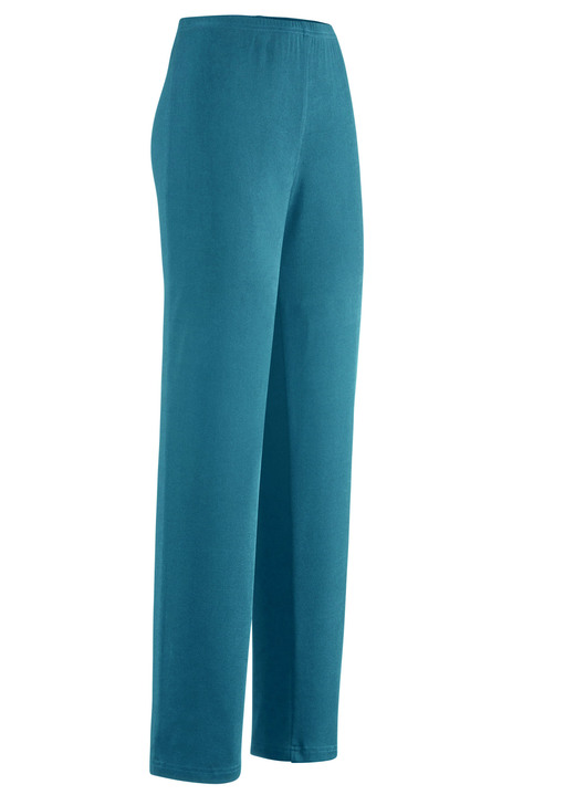 Klaus Modelle - Hose mit edlem Glanz in Extra-Kurzgrößen Klaus Modelle - Hose mit edlem Glanz in Extra-Kurzgrößen, in Größe 205 bis 285, in Farbe PETROL
