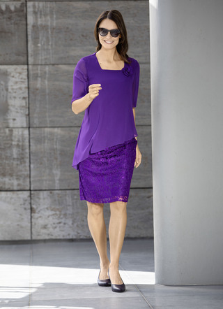 Kleid in 2-in-1-Optik