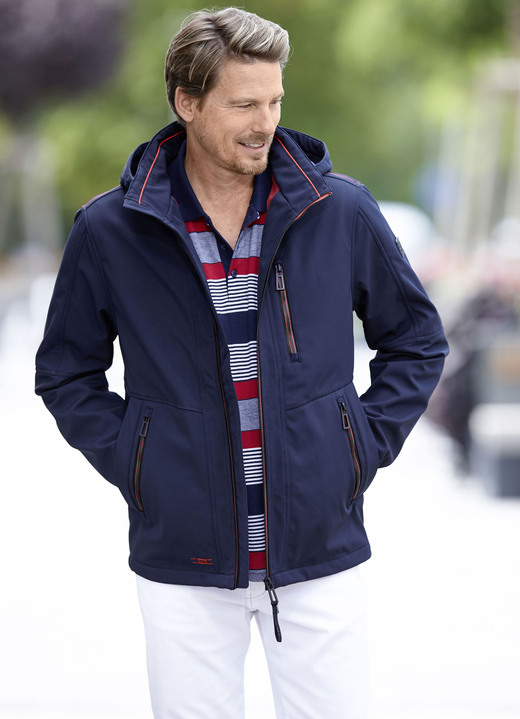- Softshell-Kurzjacke von „Redpoint“, in Größe 048 bis 064, in Farbe MARINE Ansicht 1