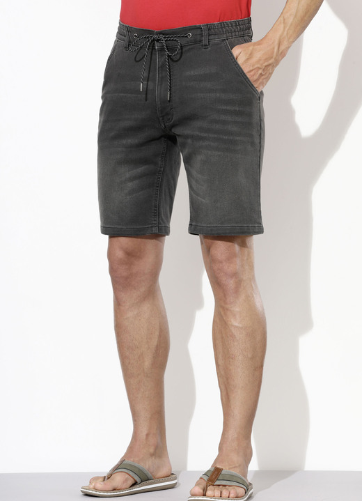 Shorts & Bermudas - Legere Jeans-Bermudas in 3 Farben, in Größe 048 bis 064, in Farbe ANTHRAZIT Ansicht 1