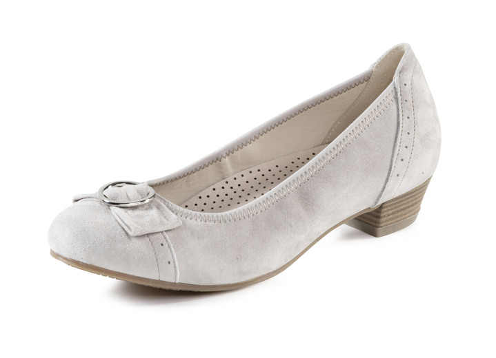 Pumps & Ballerina - Andrea Conti, schicke Damen-Pumps, mit Gummizug, in Größe 036 bis 042, in Farbe KIESEL Ansicht 1