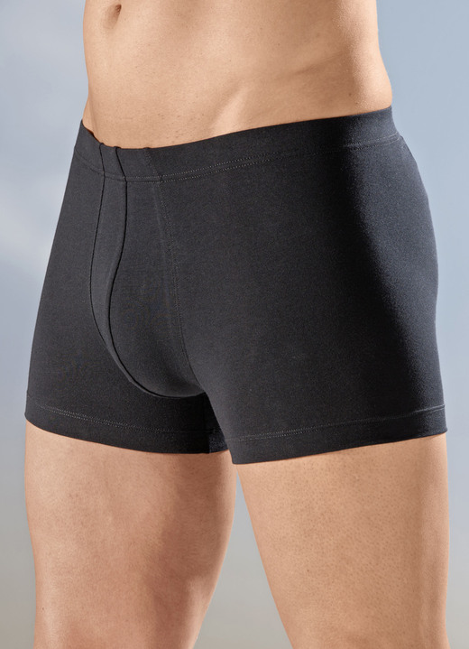 Pants & Boxershorts - Schiesser Dreierpack Pants mit Dehnbund, in Größe 3XL (9) bis XXL (8), in Farbe SCHWARZ