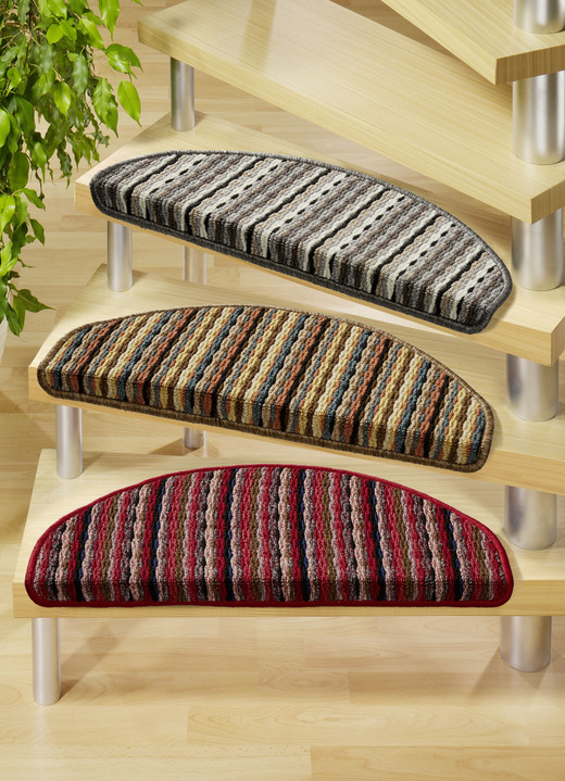 Läufer & Stufenmatten - Stufenmatten mit rutschhemmender Latex-Rückseite, in Größe 151 (Stufenmatten, 2er-Pack) bis 325 (Stufenmatten, 15er-Pack), in Farbe BEIGE