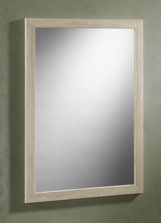 Garderobenmöbel - Spiegel mit Rahmen, in Farbe EICHE Ansicht 1
