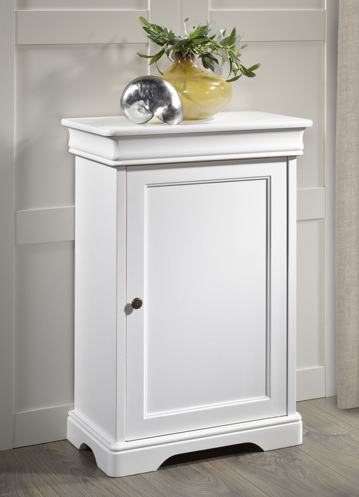 Kommoden - Italienische Kommodenserie im schlichtem Design, in Farbe WEISS, in Ausführung Kommode, 2-türig Ansicht 1