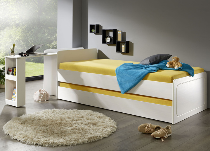 Gästebetten - Funktionsbett mit Bettkasten, in Farbe WEISS Ansicht 1