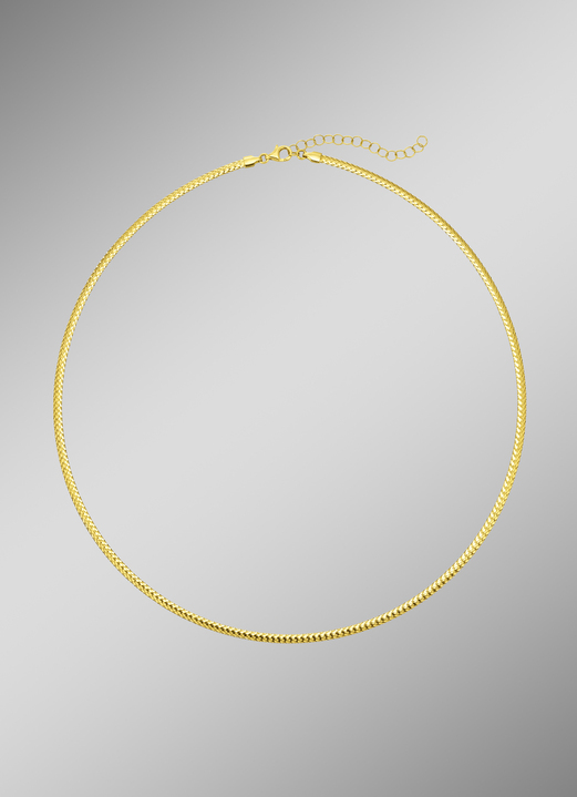 Halsketten - Omega-Reif aus Gold mit Struktur, in Farbe  Ansicht 1