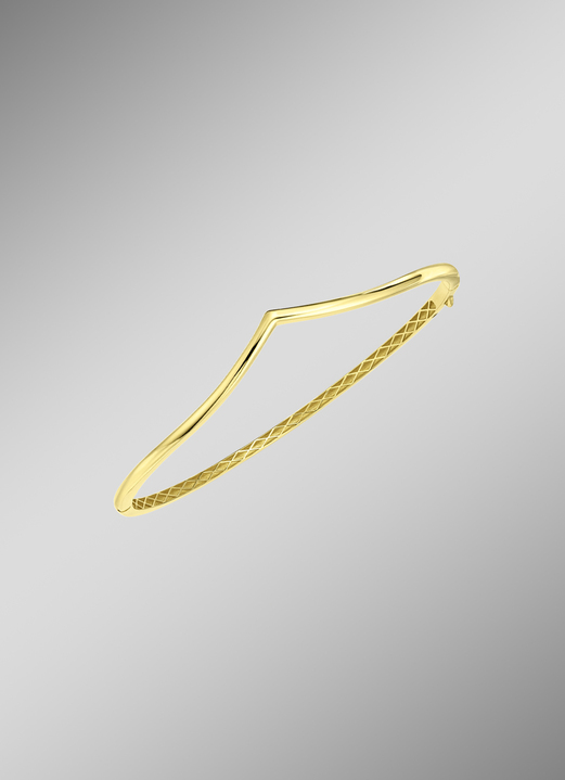 - Glänzender Armreif aus Gold, in Farbe  Ansicht 1