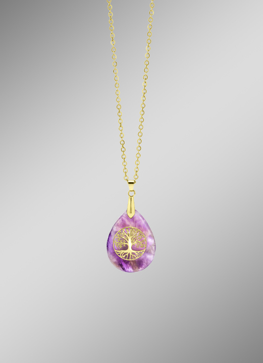 Anhänger - Anhänger mit echt Amethyst, in Farbe  Ansicht 1