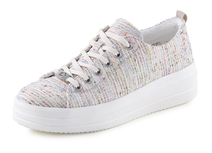 Slipper & Schnürschuhe - Sneaker in Weiß-Multicolor, in Größe 036 bis 042, in Farbe WEISS-MULTICOLOR Ansicht 1