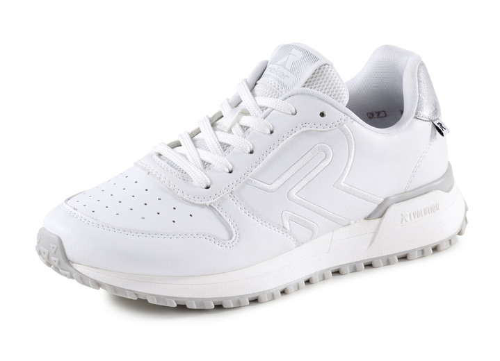 - Sneaker aus Nappaleder, in Größe 036 bis 042, in Farbe WEISS Ansicht 1