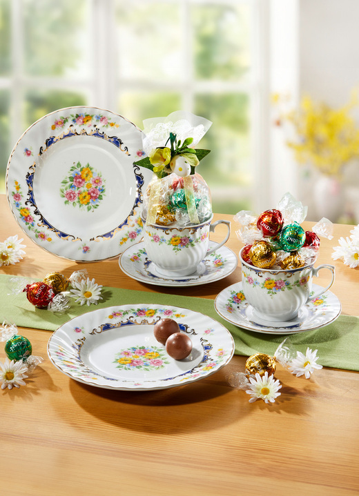 - Gedeck-Set aus feinstem Porzellan, in Farbe BUNT, in Ausführung 1 Gedeck 3-teilig Ansicht 1