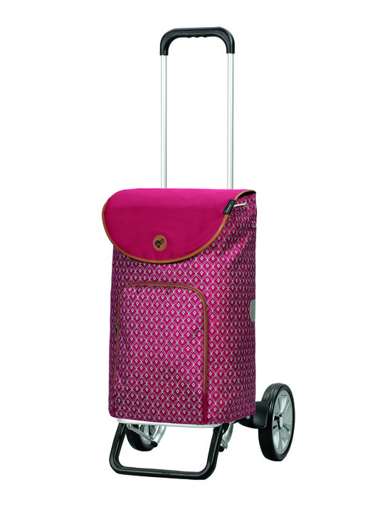 Einkaufstrolleys - Alu Star Shopper® Famke aus hochwertigem Aluminium, in Farbe ROT Ansicht 1